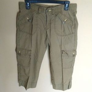 Lucky Brand Olive Green Cargo Capris